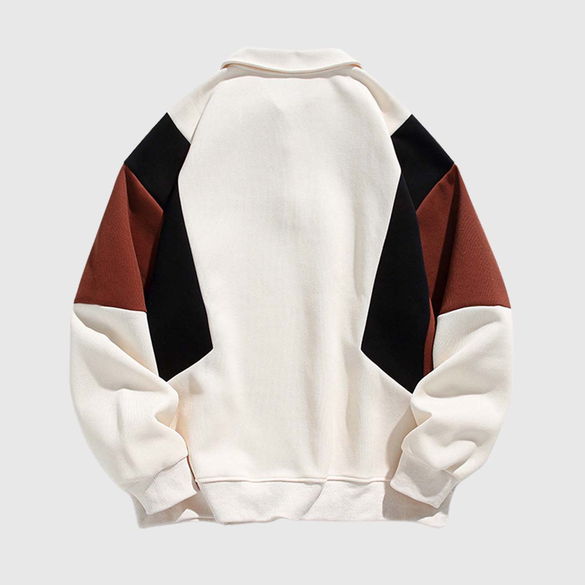 RELBO™| COLORBLOCK POLO SWEATSHIRT