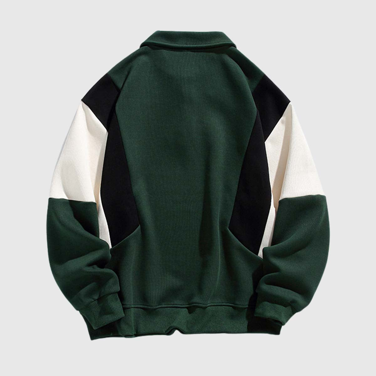 RELBO™| COLORBLOCK POLO SWEATSHIRT