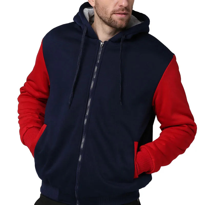 RELBO™| MEN FLEECE HOODIE JACKET 6XL 8XL 9XL 10XL