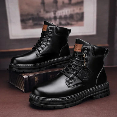 RELBO™l HIGH TOP LEATHER BOOTS