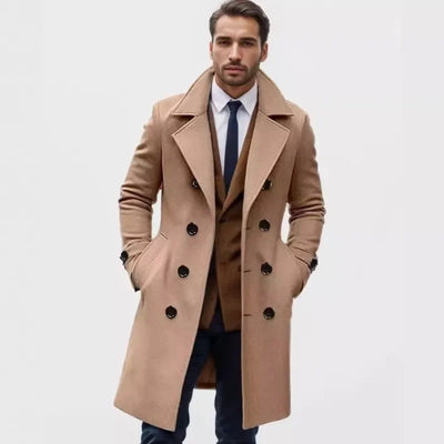 RELBO™| Winter High-Quality, Thick Wool Men's Double-Breasted Coat"