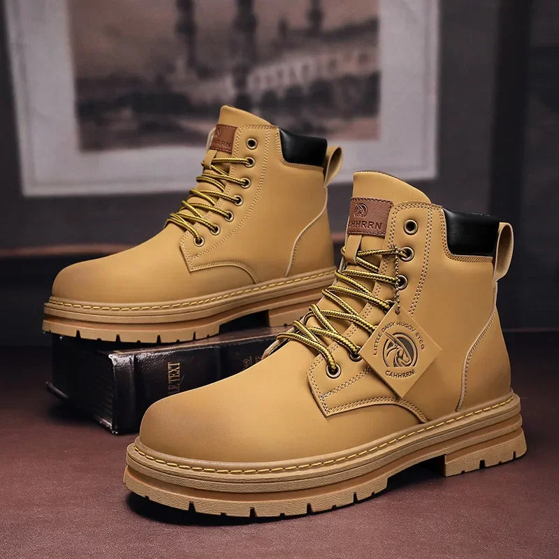 RELBO™l HIGH TOP LEATHER BOOTS