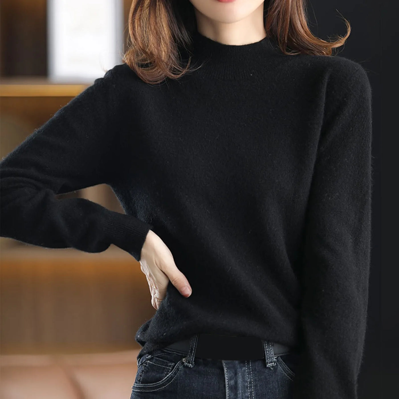 RELBO™| New Half High Knitted Sweater for Women