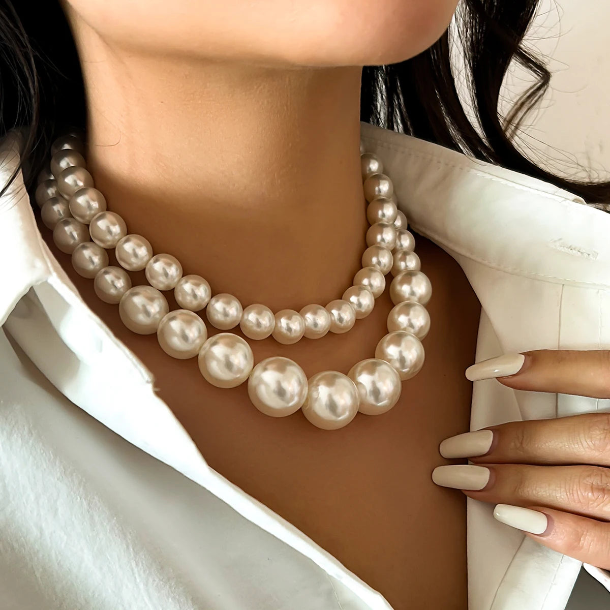 RELBO™| ELEGANT SET PEARL NECKLACES.