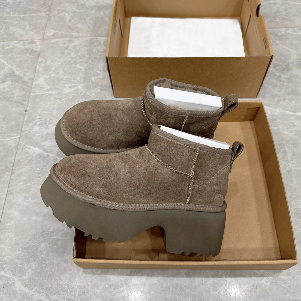 RELBO™| Designer sheepskin wool integrated boots